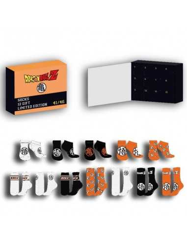 Caja regalo 12 pares calcetines dragon ball talla 41 - 46