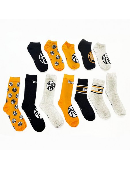 Caja regalo 12 pares calcetines dragon ball talla 41 - 46