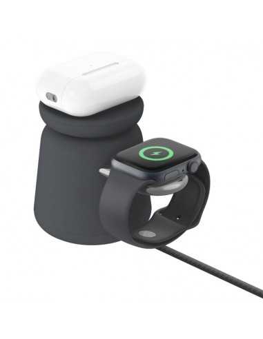 Base de carga powerhouse belkin wiz020vfh36 doble iphone iwatch airpods