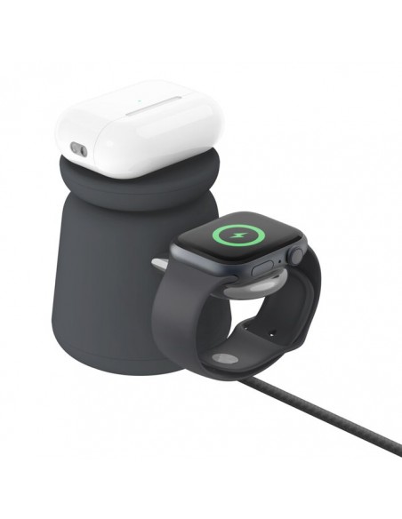 Base de carga powerhouse belkin wiz020vfh36 doble iphone iwatch airpods