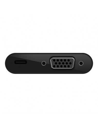 Adaptador usb tipo c a usb tipo c - vga belkin macho - hembra - negro