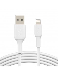 Cable lightning a usb tipo a belkin 1m - macho - macho - blanco