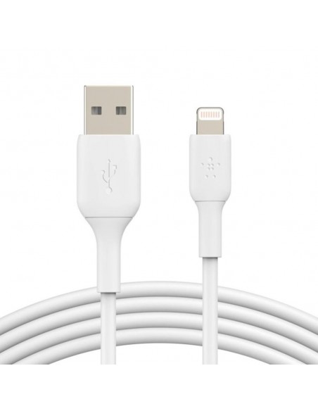 Cable lightning a usb tipo a belkin 1m - macho - macho - blanco