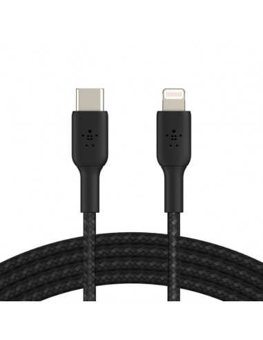 Cable lightning a usb tipo c belkin 1m - macho - macho - negro