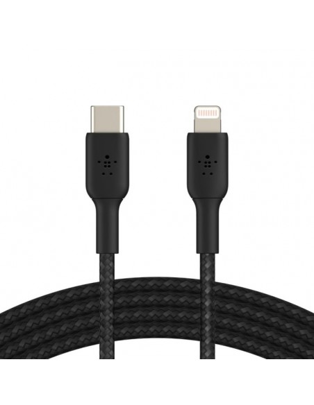 Cable lightning a usb tipo c belkin 1m - macho - macho - negro Cable lightning a usb tipo c belkin 1m - macho - macho - negro