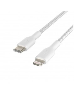 Cable lightning a usb tipo c belkin 1m - macho - macho - blanco