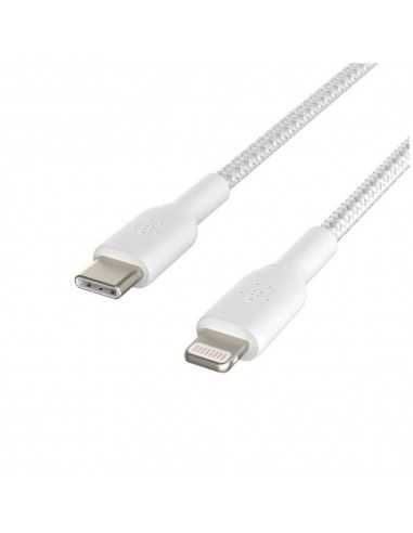 Cable lightning a usb tipo c belkin 1m - macho - macho - blanco