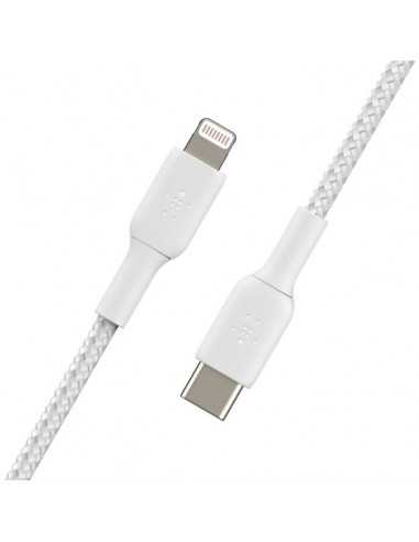 Cable lightning a usb tipo c belkin 1m - macho - macho - blanco