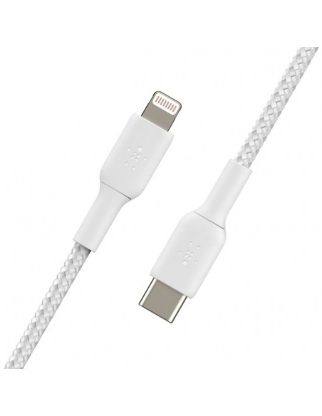 Cable lightning a usb tipo c belkin 1m - macho - macho - blanco Cable lightning a usb tipo c belkin 1m - macho - macho - blanco