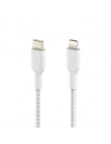 Cable lightning a usb tipo c belkin 1m - macho - macho - blanco
