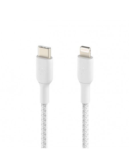 Cable lightning a usb tipo c belkin 1m - macho - macho - blanco Cable lightning a usb tipo c belkin 1m - macho - macho - blanco