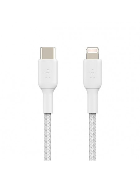 Cable lightning a usb tipo c belkin 1m - macho - macho - blanco Cable lightning a usb tipo c belkin 1m - macho - macho - blanco