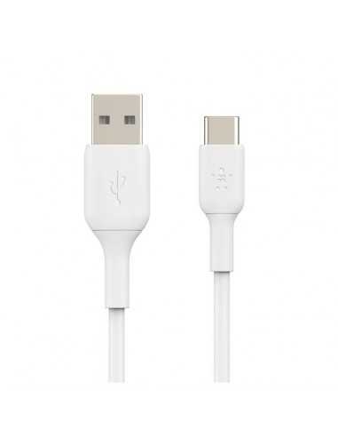 Cable usb tipo c a usb tipo a belkin 1m - macho - macho - blanco 2 unidades