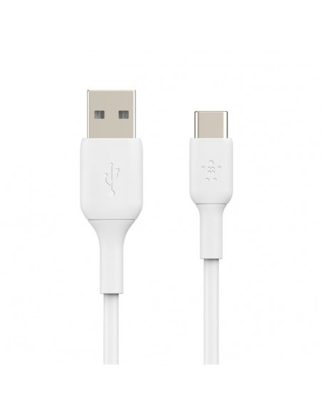 Cable usb tipo c a usb tipo a belkin 1m - macho - macho - blanco 2 unidades Cable usb tipo c a usb tipo a belkin 1m - macho - macho - blanco 2 unidades