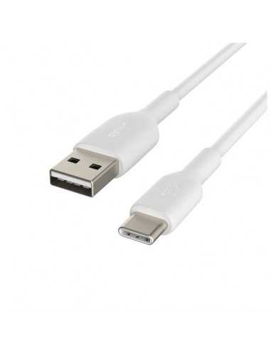 Cable usb tipo c a usb tipo a belkin 1m - macho - macho - blanco 2 unidades