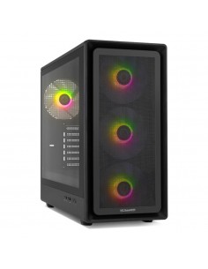 Caja ordenador gaming nox hyperflow hummer aero atx argb cristal templado negro