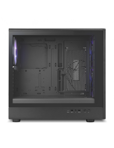 Caja ordenador gaming nox hyperflow hummer aero atx argb cristal templado negro