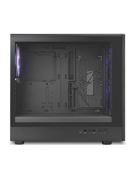 Caja ordenador gaming nox hyperflow hummer aero atx argb cristal templado negro
