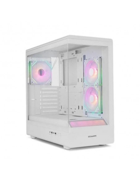 Caja ordenador gaming nox hummer signal atx argb cristal templado blanco