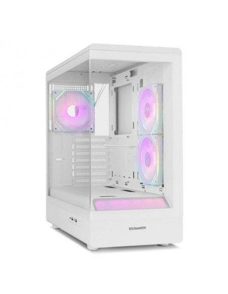 Caja ordenador gaming nox hummer signal atx argb cristal templado blanco Caja ordenador gaming nox hummer signal atx argb cristal templado blanco