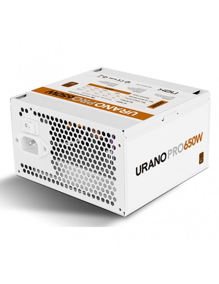 Fuente alimentacion nox urano pro gaming atx 650w blanco