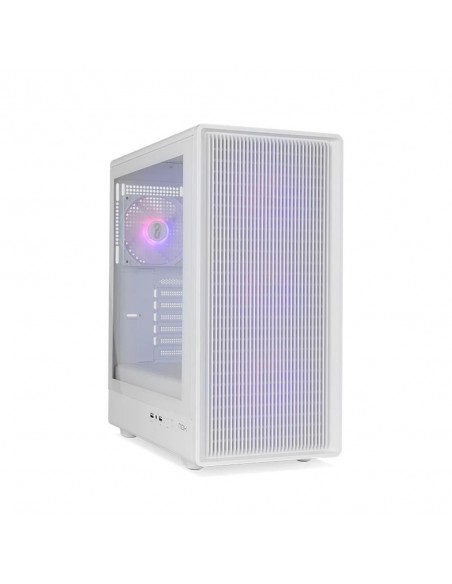 Caja ordenador gaming nox infinity iota atx argb cristal templado blanca
