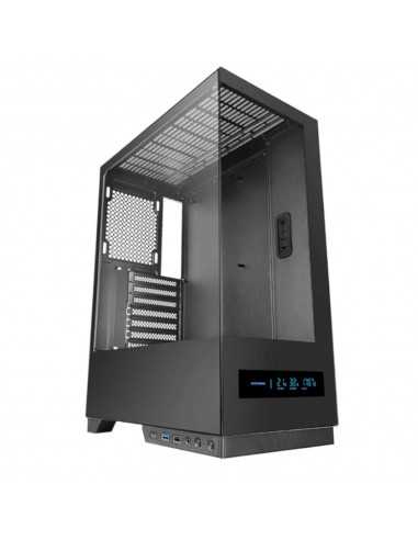 Caja ordenador mars gaming mcpulsar atx pantalla cristal templado negra