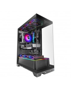 Caja ordenador mars gaming mcprisma atx argb cristal templado negro