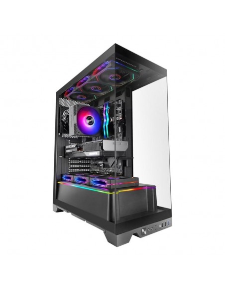 Caja ordenador mars gaming mcprisma atx argb cristal templado negro