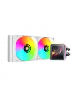Kit refrigeracion liquida mars gaming mlvisionpro240 argb 2x 120mm blanco