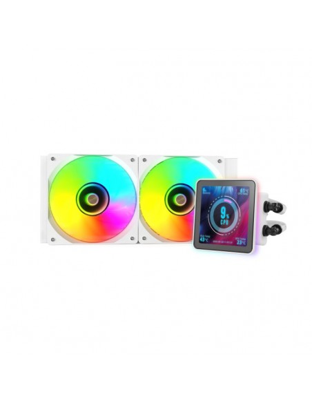 Kit refrigeracion liquida mars gaming mlvisionpro240 argb 2x 120mm blanco Kit refrigeracion liquida mars gaming mlvisionpro240 argb 2x 120mm blanco