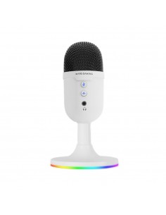 Microfono compacto mars gaming mmiccx usb blanco