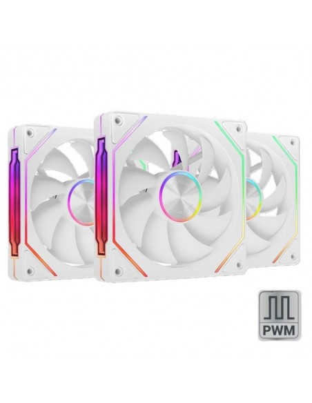 Ventilador mars gaming mf - linkfinity argb 3x 120mm blanco