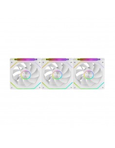 Ventilador caja mars gaming mf - linkfinity argb 3x 120mm blanco