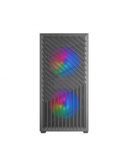 Caja ordenador mars gaming mcvortex matx frgb cristal templado negra