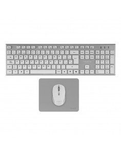 Teclado + raton gaming tacens zenith low profile inalambrico blanco