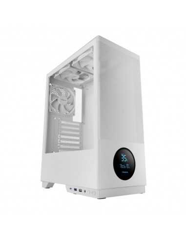 Caja ordenador gaming tacens 2sagitta20 atx cristal templado blanco