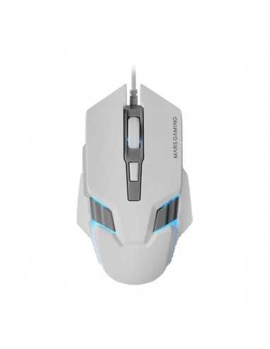 Raton mars gaming mm024w rgb flow blanco