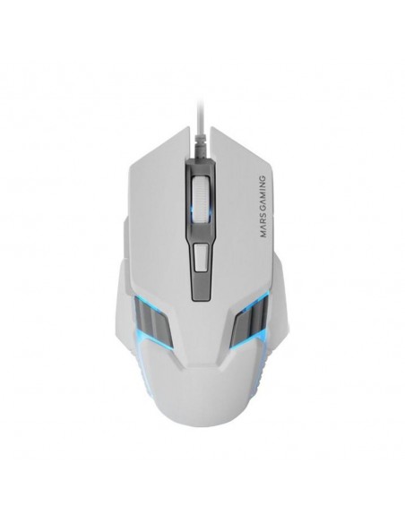Raton mars gaming mm024w rgb flow blanco