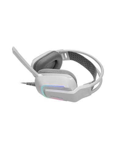 Auriculares mars gaming mhstrikew frgb blanco
