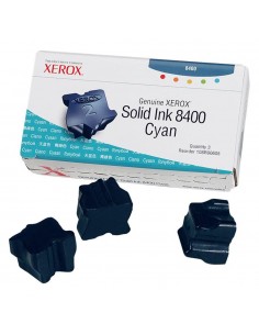 Tinta solida xerox tektronix phaser 8400 cian 3 unidades