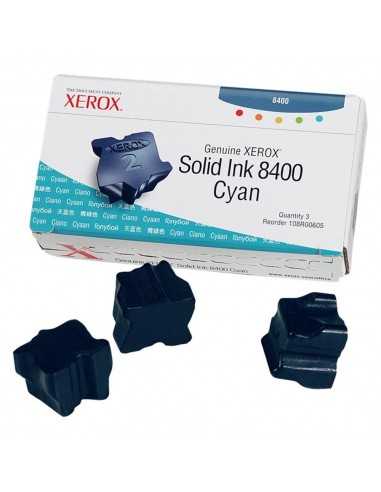Tinta solida xerox tektronix phaser 8400 cian 3 unidades