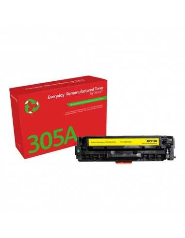 Toner xerox everyday compatible con hp 305a (ce412a) amarillo