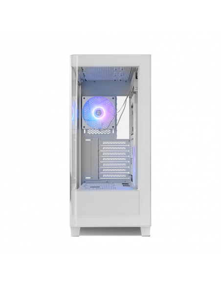 Caja ordenador gaming nox hummer ether atx argb cristal templado blanca Caja ordenador gaming nox hummer ether atx argb cristal templado blanca