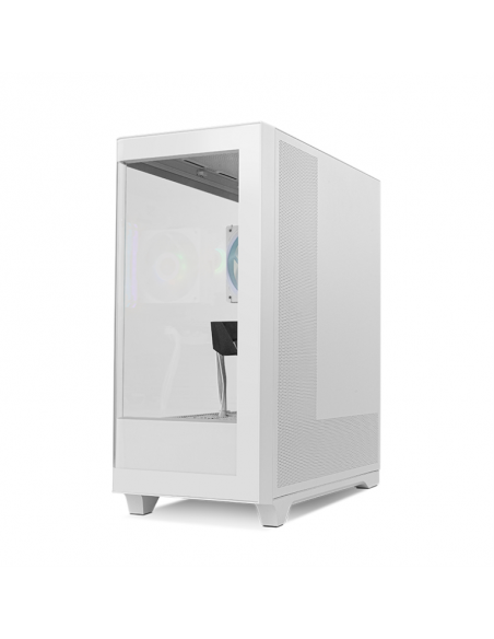 Caja ordenador gaming nox hummer ether atx argb cristal templado blanca Caja ordenador gaming nox hummer ether atx argb cristal templado blanca