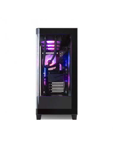 Caja ordenador gaming nox hummer ether atx argb cristal templado negro