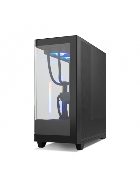 Caja ordenador gaming nox hummer ether atx argb cristal templado negro Caja ordenador gaming nox hummer ether atx argb cristal templado negro