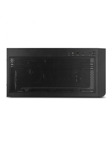 Caja ordenador gaming nox hummer ether atx argb cristal templado negro