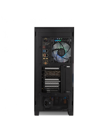 Caja ordenador gaming nox hummer ether atx argb cristal templado negro