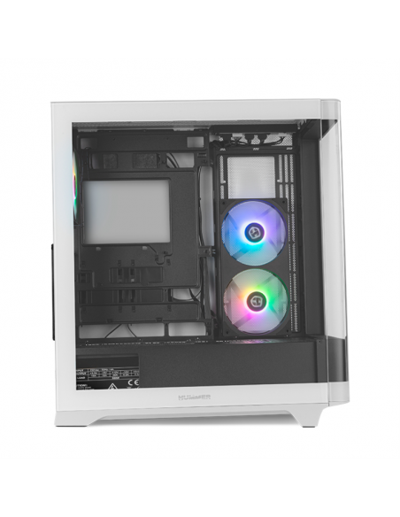 Caja ordenador gaming nox hummer ether atx argb cristal templado negro - blanco Caja ordenador gaming nox hummer ether atx argb cristal templado negro - blanco